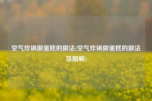 空气炸锅做蛋糕的做法(空气炸锅做蛋糕的做法及图解)